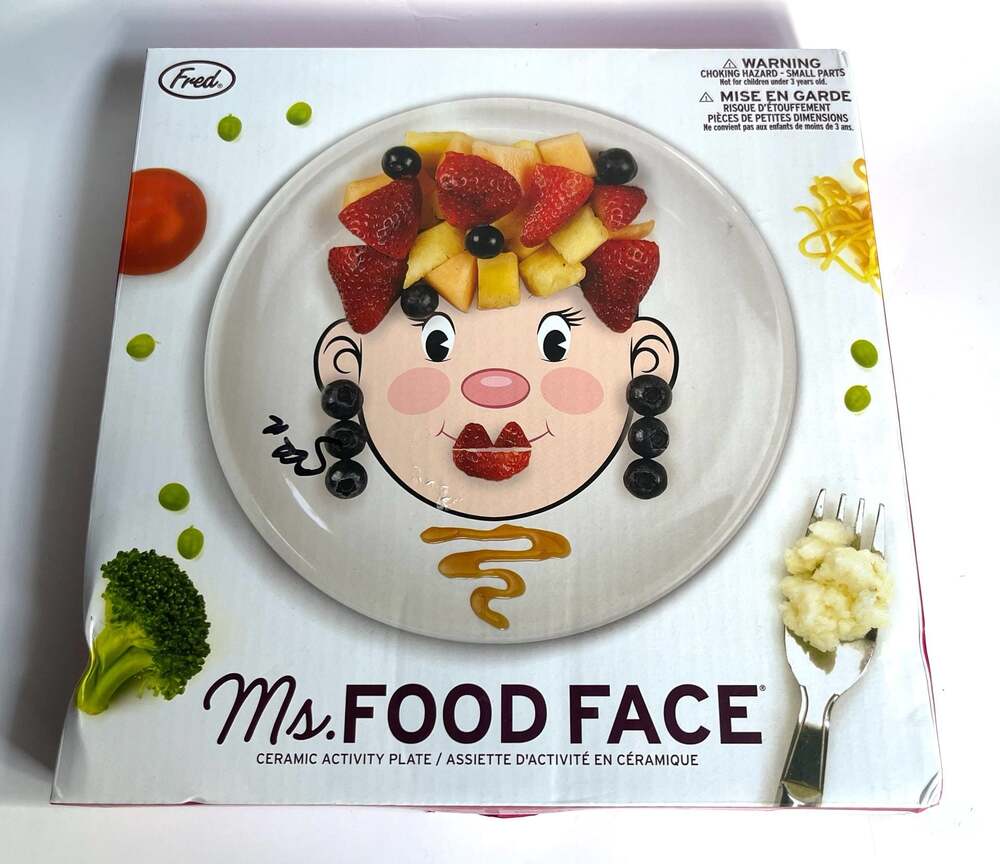 Fred Ms. Food Face Ceramic Activity Plate